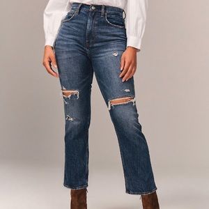 Curve Love Ultra High Rise Ankle Straight Jeans